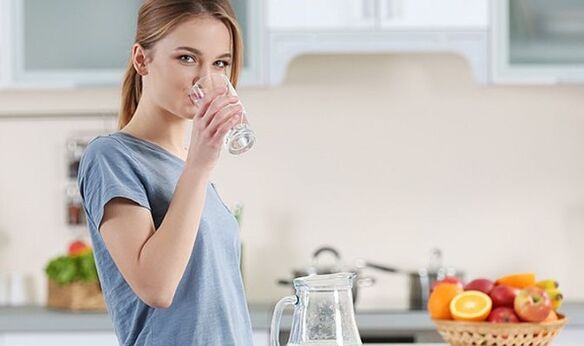 A girl wants to lose weight by following a watery diet. 
