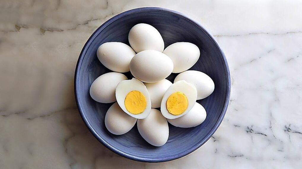 Chicken eggs are a necessary product in the chemical diet. 