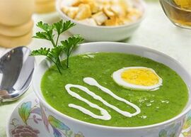 cream soup with a protein diet