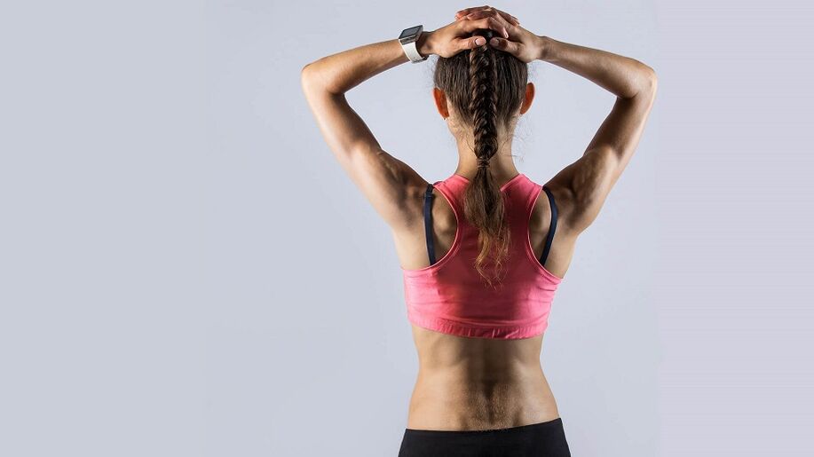Slim body after weight loss exercises.
