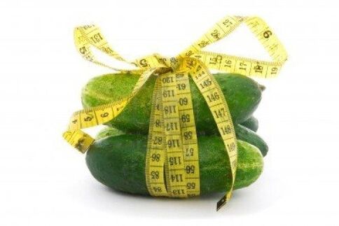 Cucumbers are suitable for losing weight in a week. 