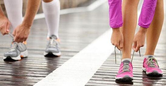 tie your shoelaces before jogging to lose weight