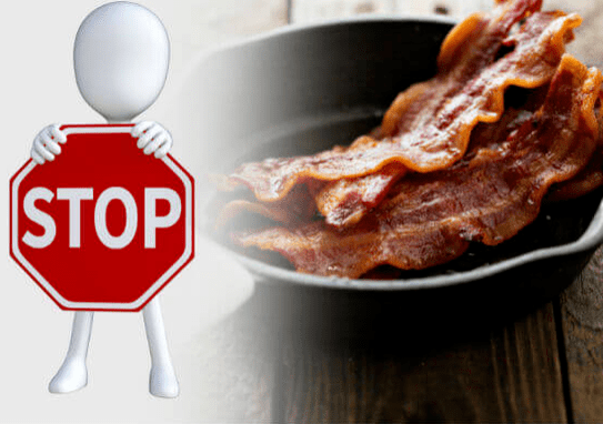 give up bacon to lose weight